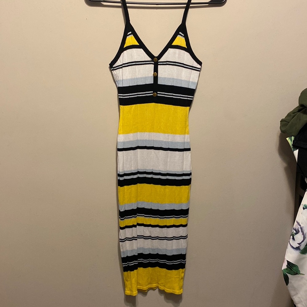 Striped Body Con Dress